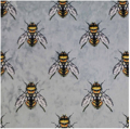 Ткань с уникальным рисунком. серия Ice Velvet 18102 Humble Bee. цвет steel
