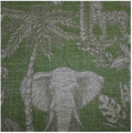 Ткани с уникальным рисунком. серия Ella 19130 Zoo. цвет olive